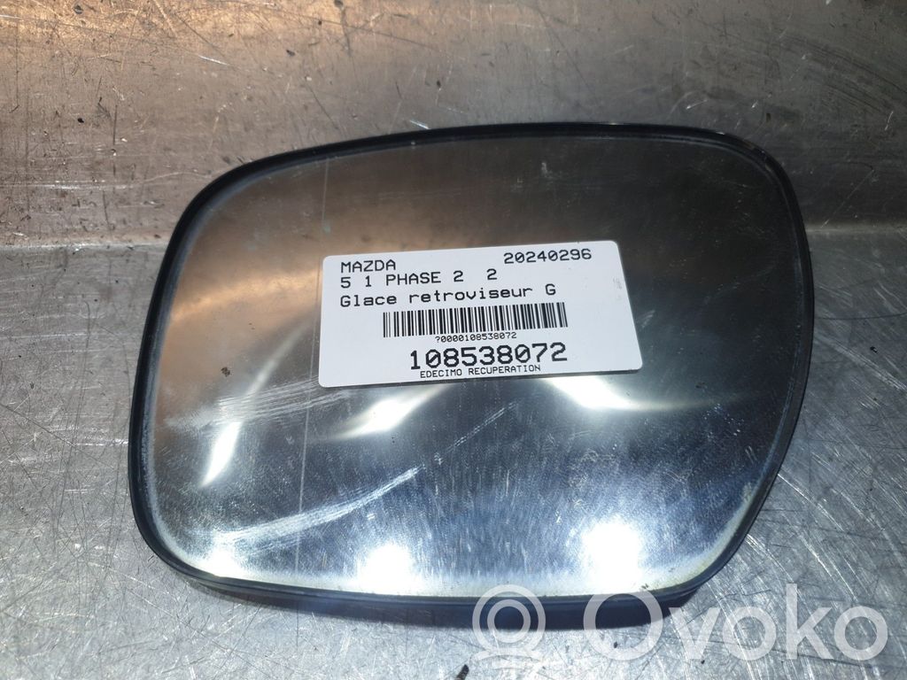 Mazda 5 Vidrio del espejo lateral 