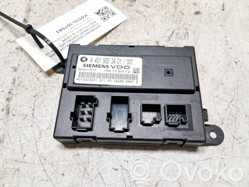 Smart ForTwo II Door central lock control unit/module 