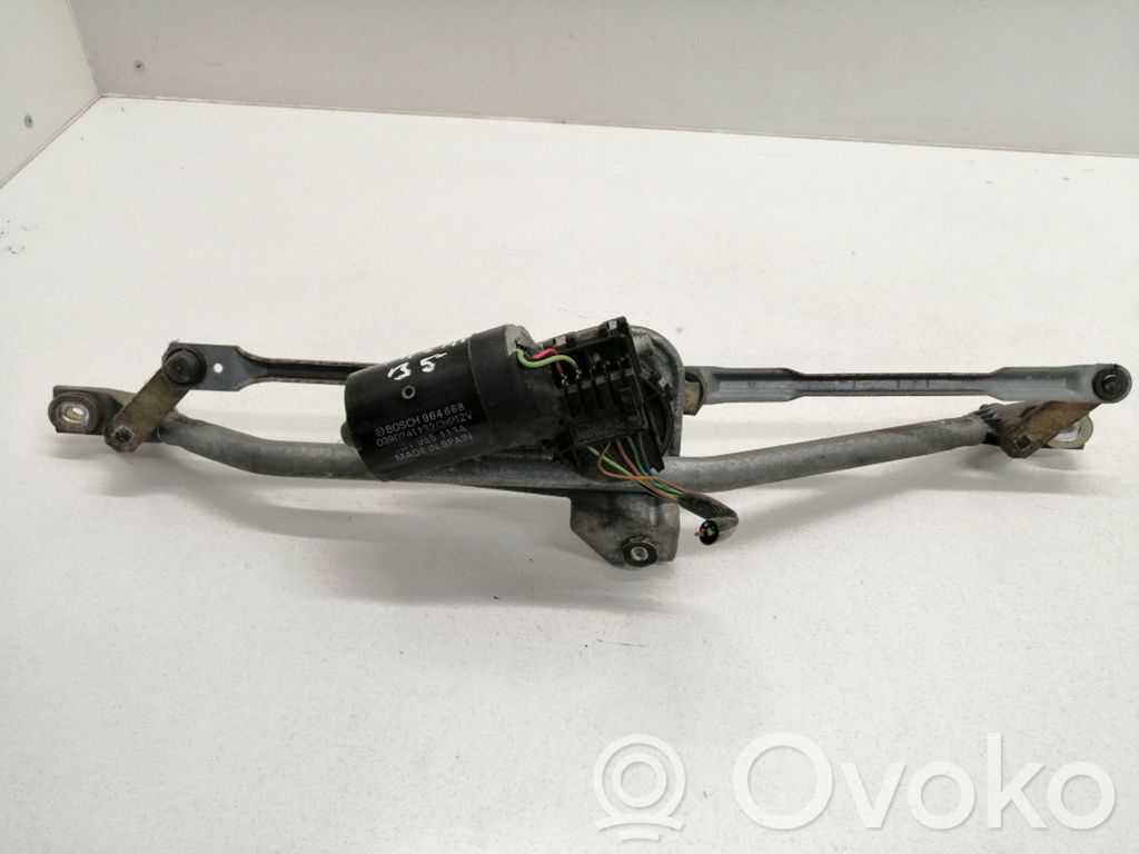 Volkswagen PASSAT B5 Mechanizm i silniczek wycieraczek szyby przedniej / czołowej 