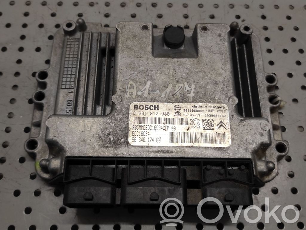 Citroen C4 I Picasso Engine control unit/module 