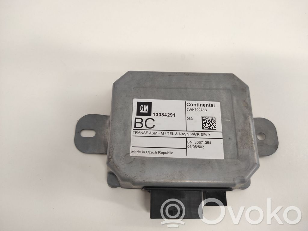 Opel Astra J GPS navigation control unit/module 