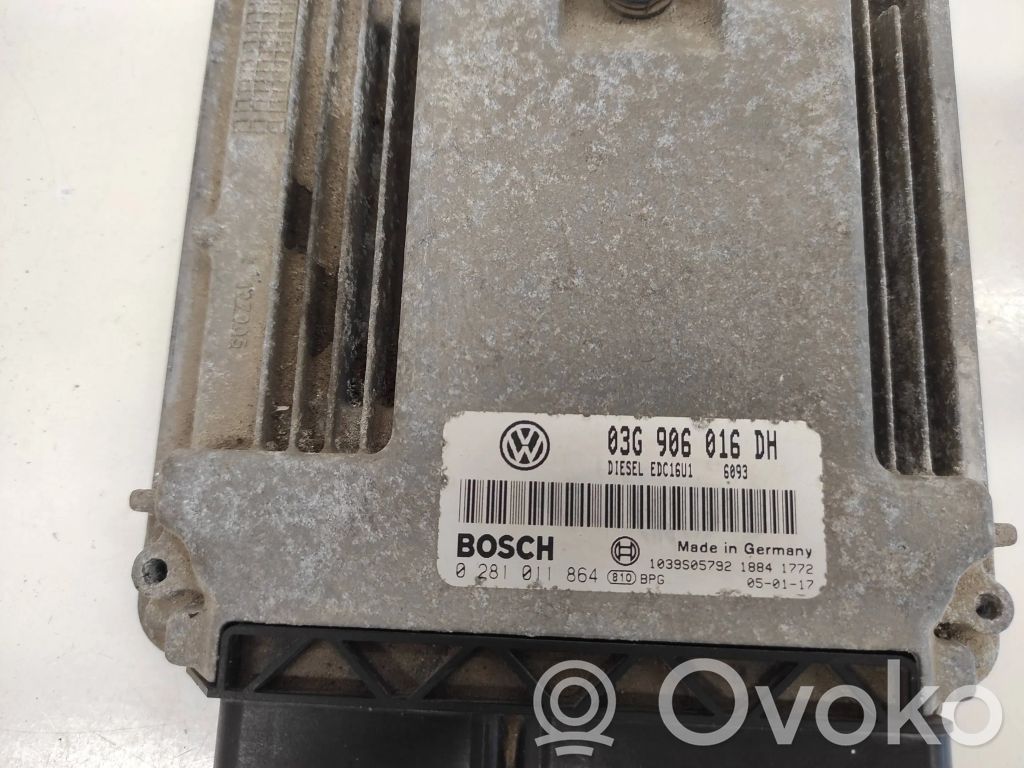 Engine control unit/module   03G906016DH,0281011864