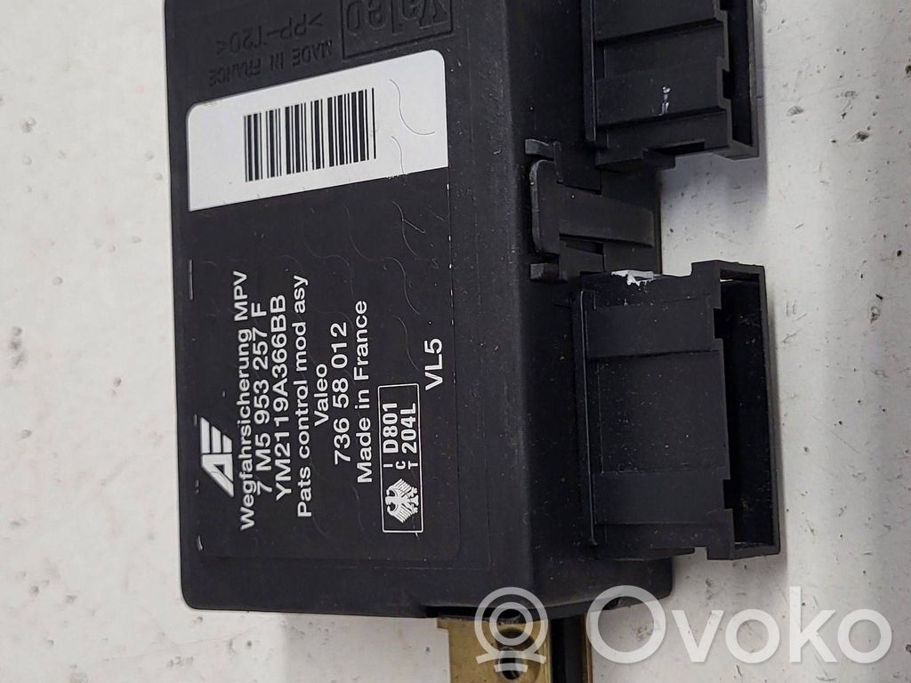 Immobilizer control unit/module   7M5953257F,73658012
