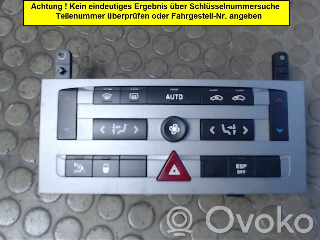Panel klimatyzacji   96573322YW,6451SC