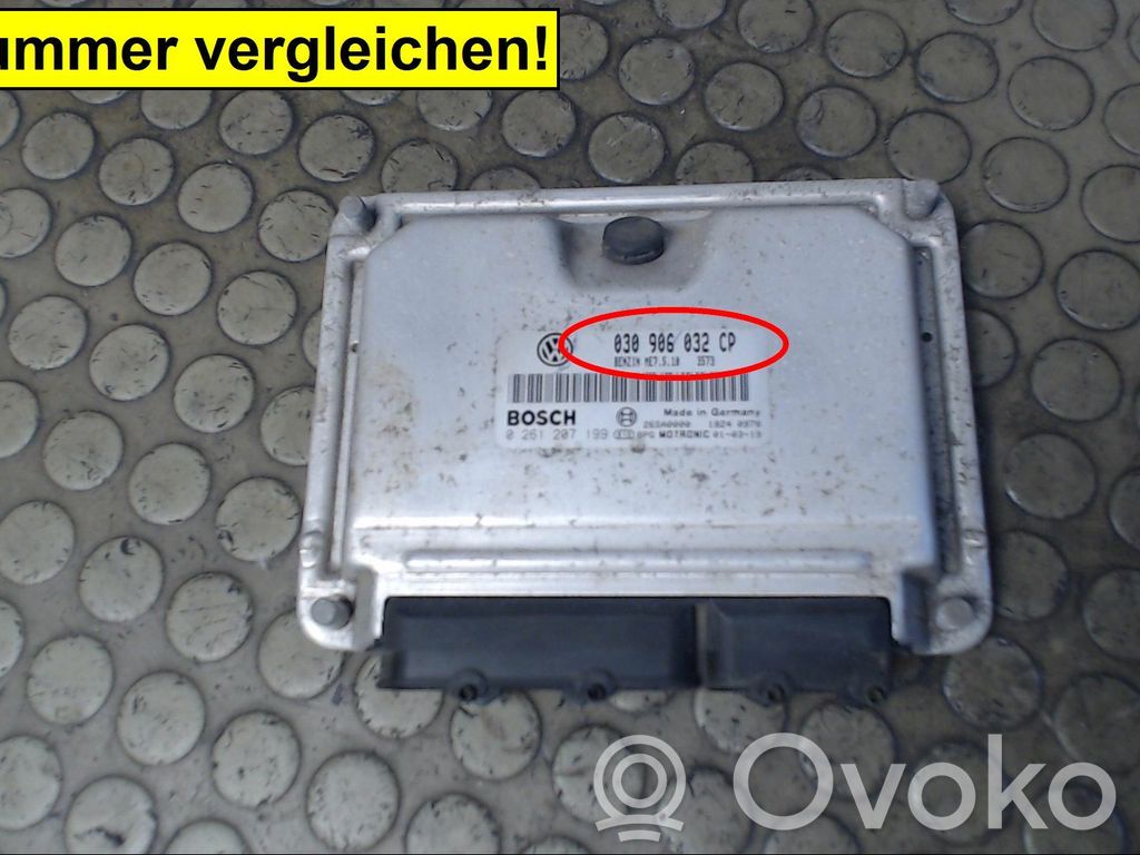 Engine control unit/module   030906032CP,0261207199,NICHTZUTREFFEND