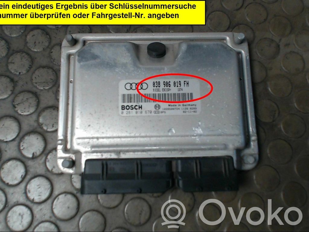 Audi A3 S3 8L Centralina/modulo del motore 