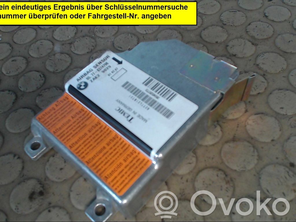 Unidad de control/módulo del Airbag   65778374798,NICHTZUTREFFEND