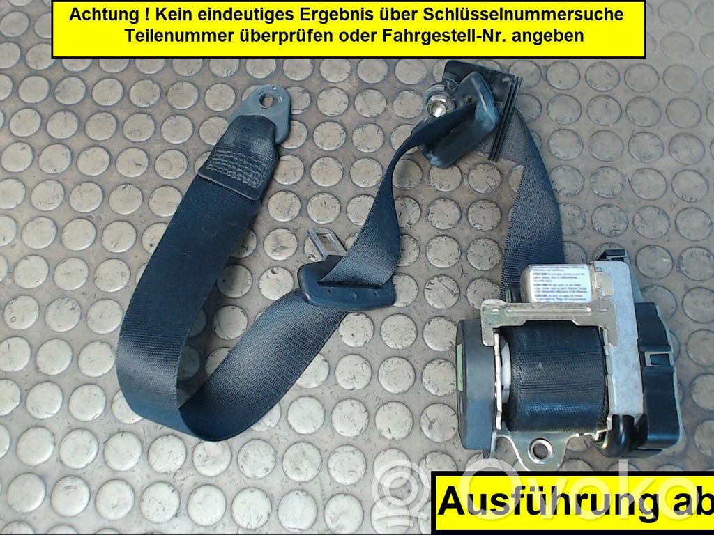 Cinturón delantero   NICHTZUTREFFEND