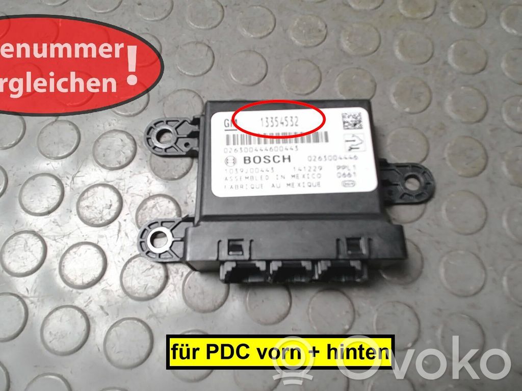 Sensor de aparcamiento PDC   13354532,01232480