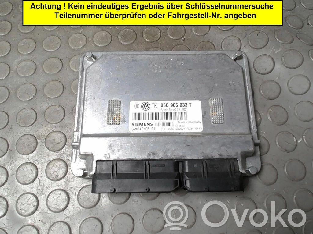 Volkswagen PASSAT B5.5 Engine control unit/module 
