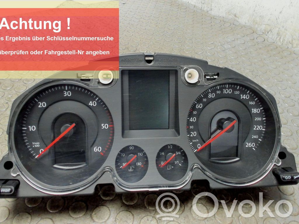 Volkswagen PASSAT B6 Cornice cruscotto 