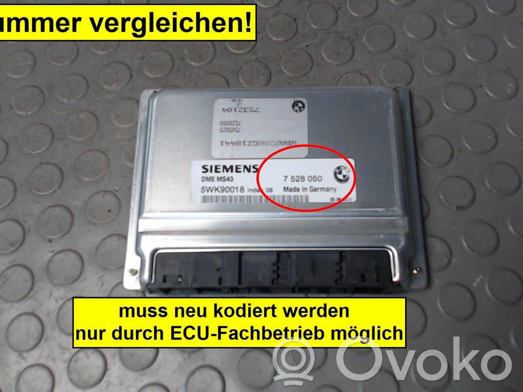 BMW 5 E39 Engine control unit/module 