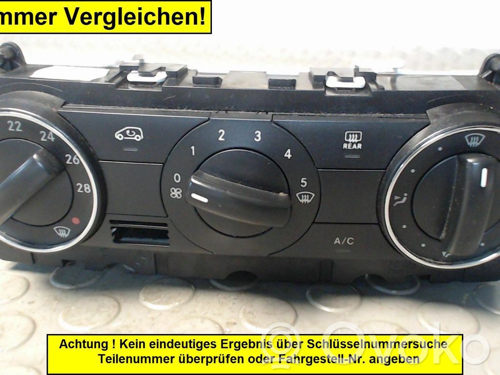 Mercedes-Benz A W169 Unitate control climatizare