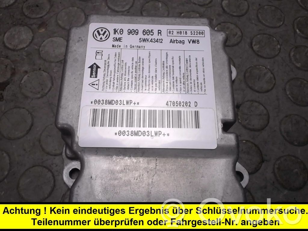 Unidad de control/módulo del Airbag   0000