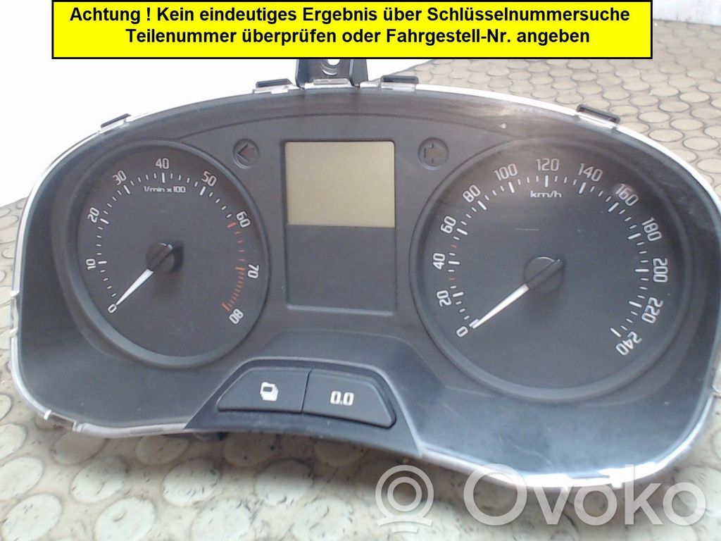 Skoda Fabia Mk2 (5J) Mască ceasuri bord 