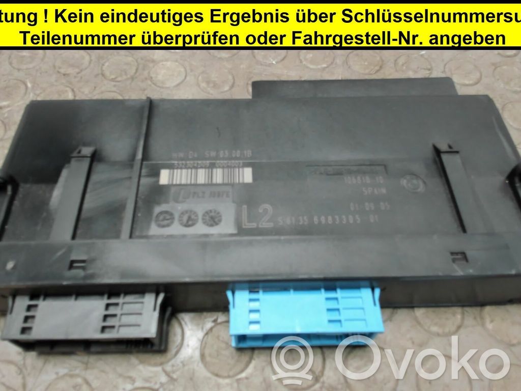 BMW 1 E81 E87 Immobilizer control unit/module 