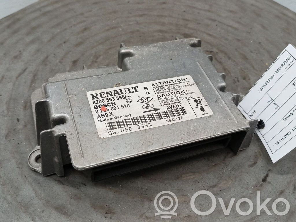Airbagsteuergerät   8200563368,0285001510