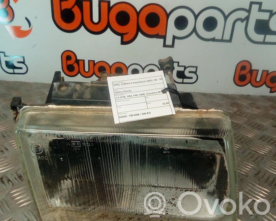 Headlight/headlamp   02200,7801466,VALEO