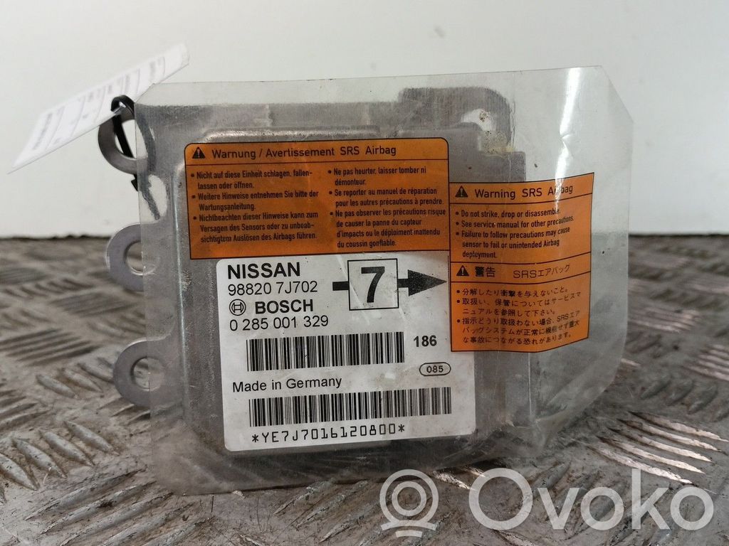 Airbagsteuergerät   988207J702,0285001329,BOSCH
