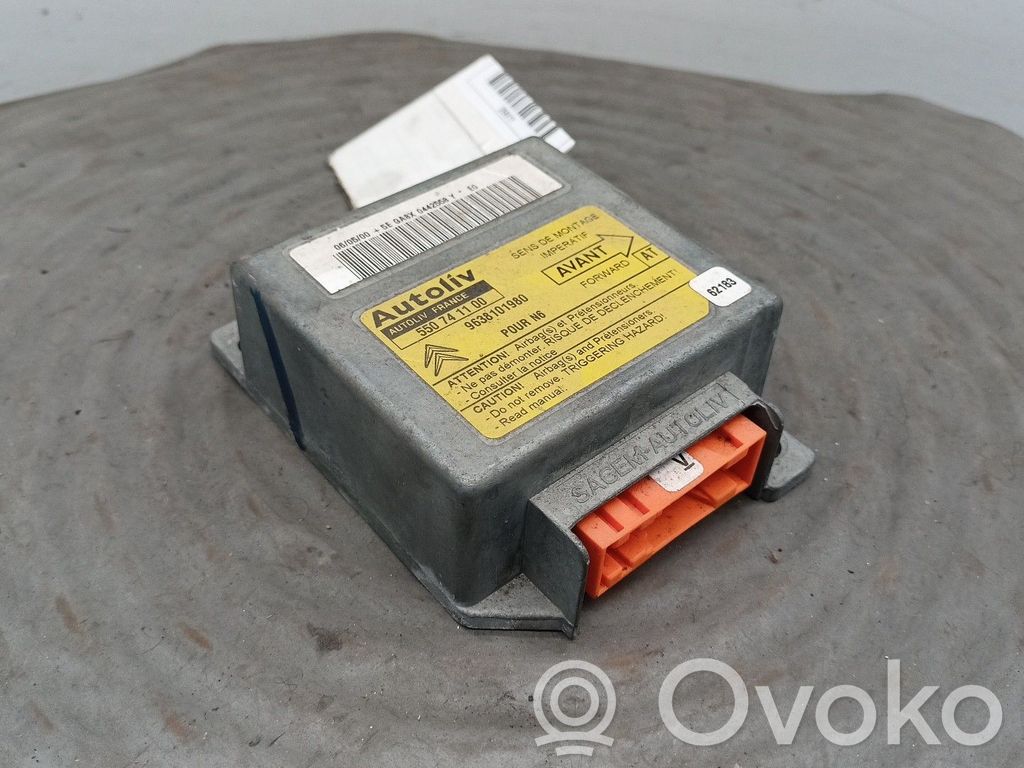 Module de contrôle airbag   550741100,9638101980,AUTOLIV