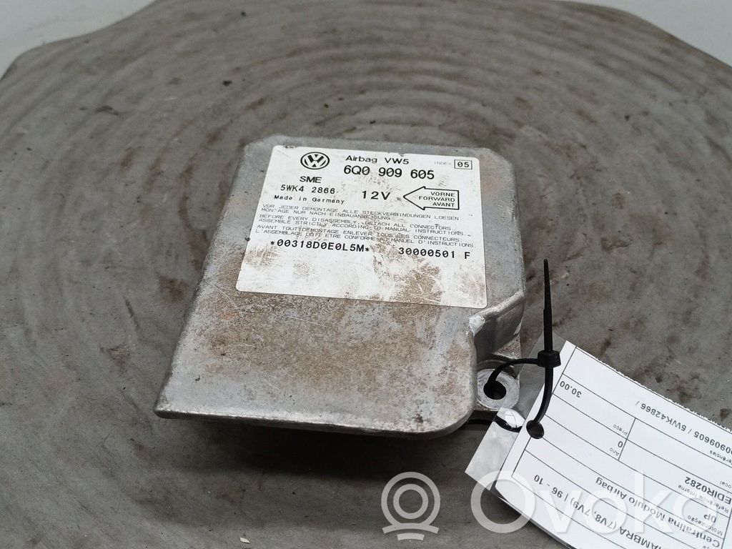 Airbag control unit/module   6Q0909605,5WK42866