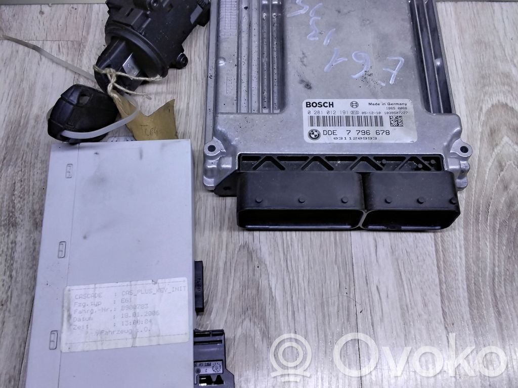 BMW 5 E60 E61 Engine ECU kit and lock set 