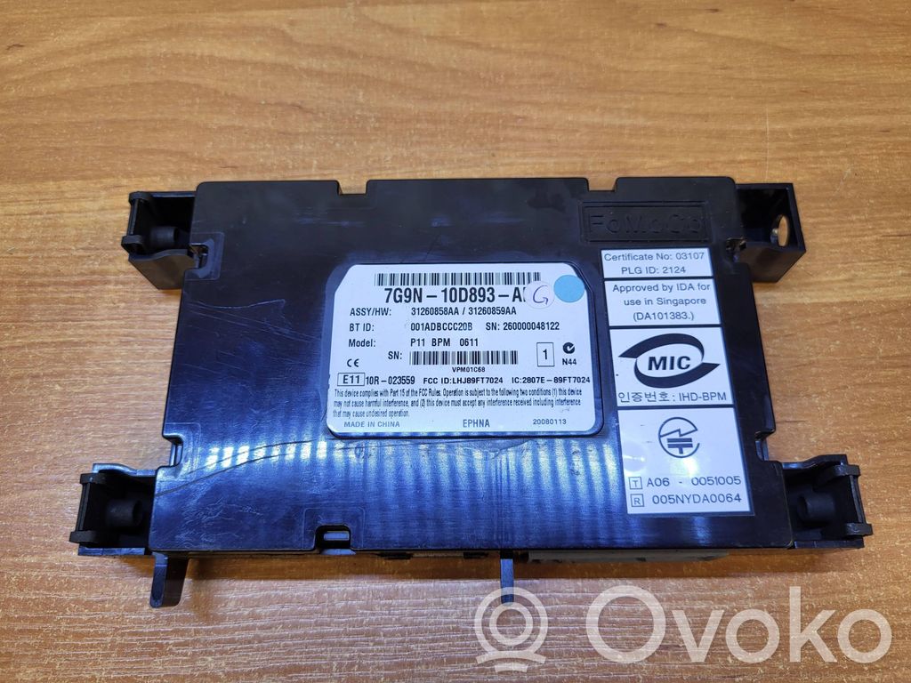 Volvo V70 Bluetooth control unit module 