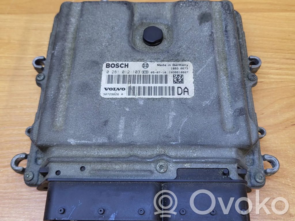 Engine control unit/module   30729826A,1039S10667,0281012103