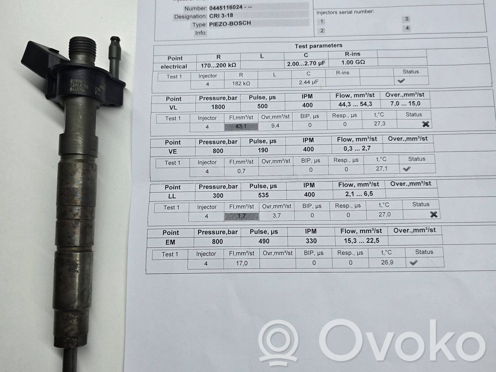 Fuel injector   0445116,090629,02998,SB5UEY