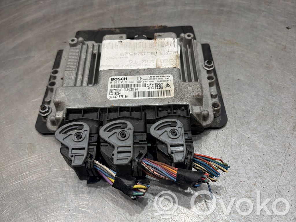 Engine control unit/module   0281013332,9653958980,9664257580