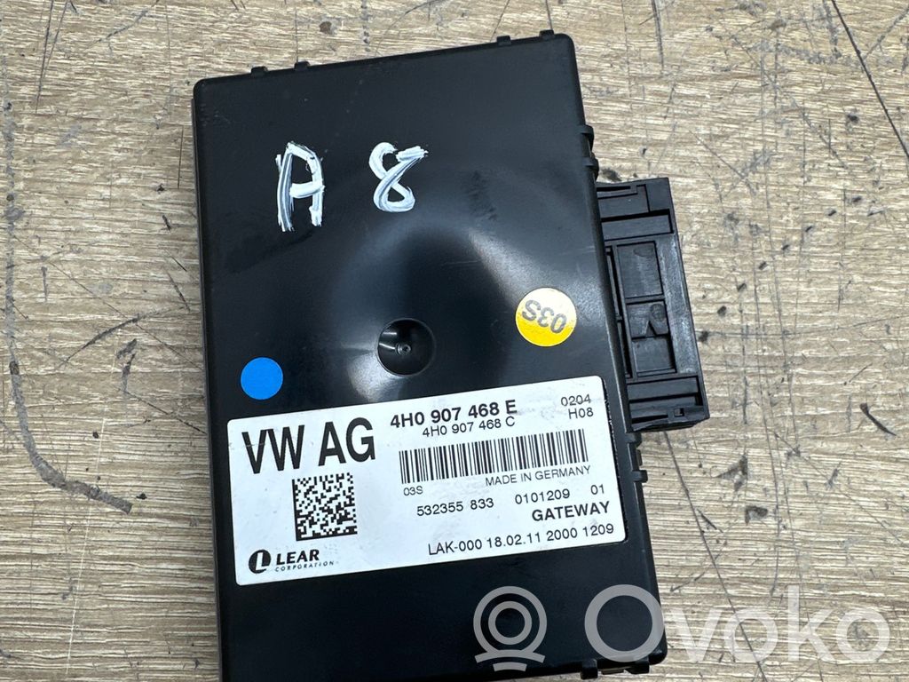 Audi A8 S8 D4 4H Gateway valdymo modulis 