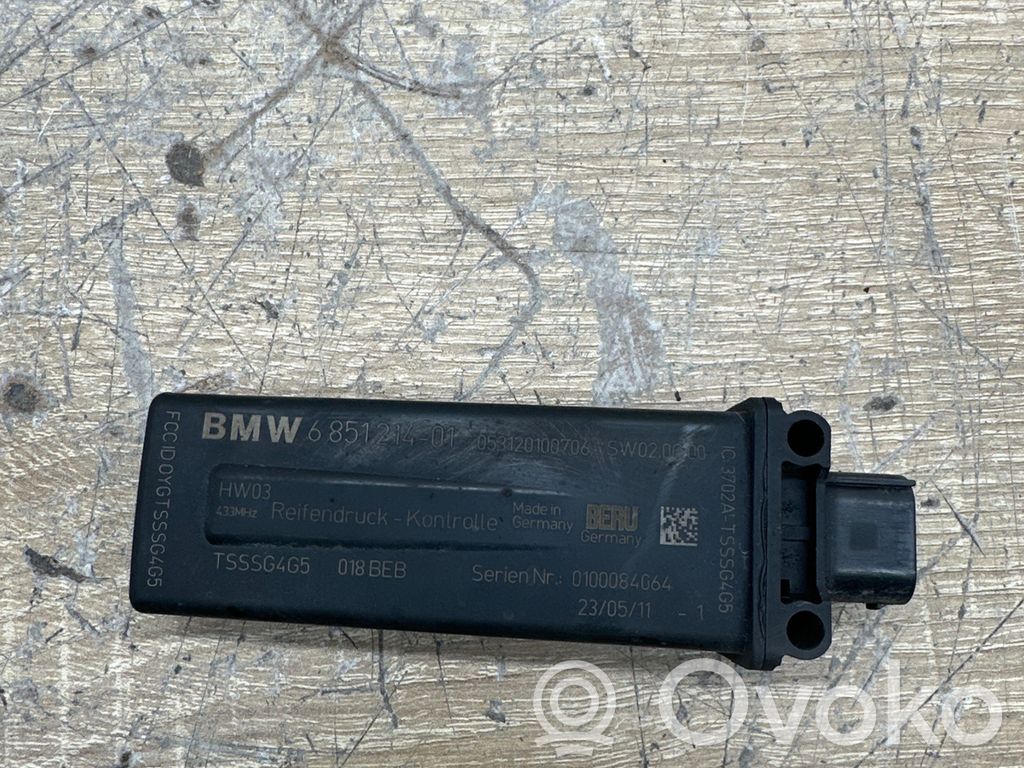 BMW 7 F01 F02 F03 F04 Sterownik / Moduł kontroli ciśnienia w oponach 