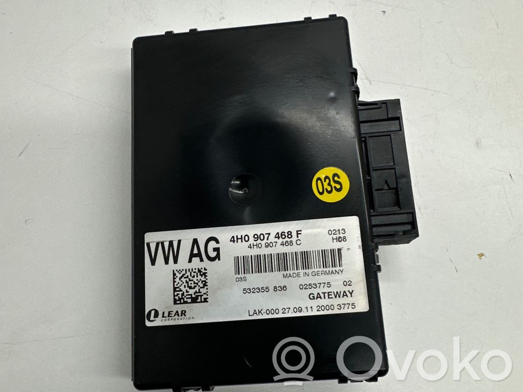 Audi A8 S8 D4 4H Gateway control module 