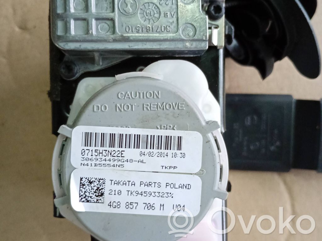 Audi A6 C7 Pas bezpieczeństwa fotela przedniego 