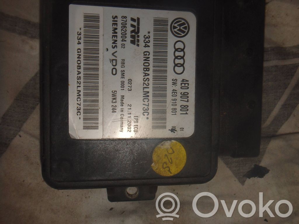 Hand brake control module   4E0907801