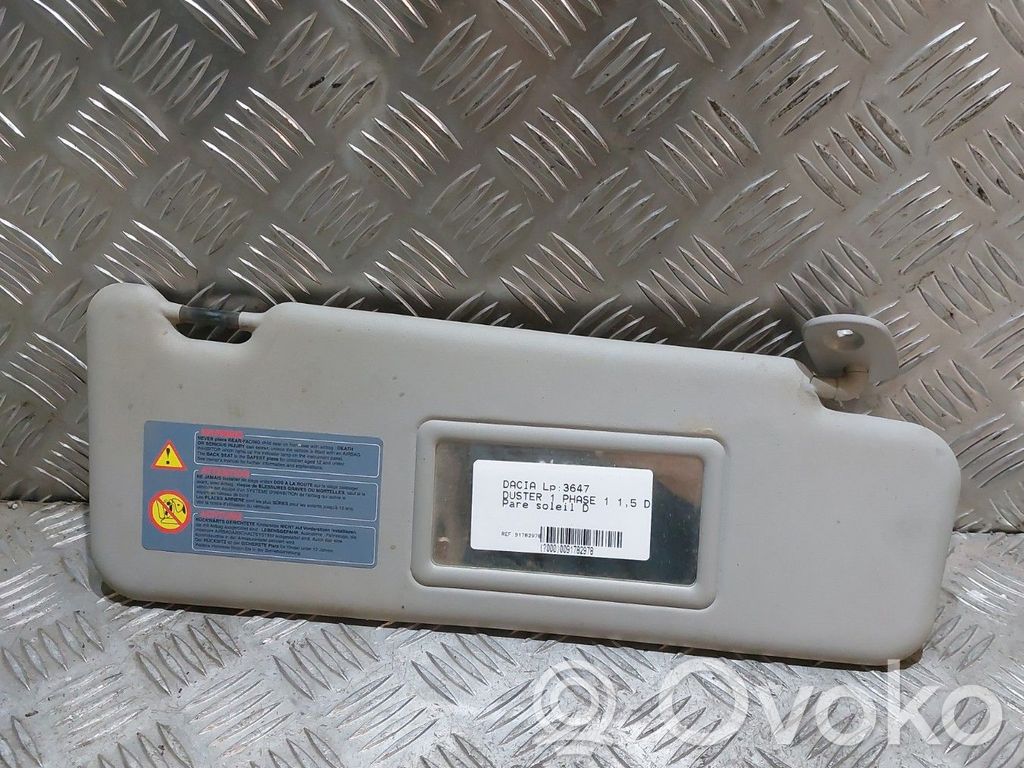 Dacia Duster Sun visor 