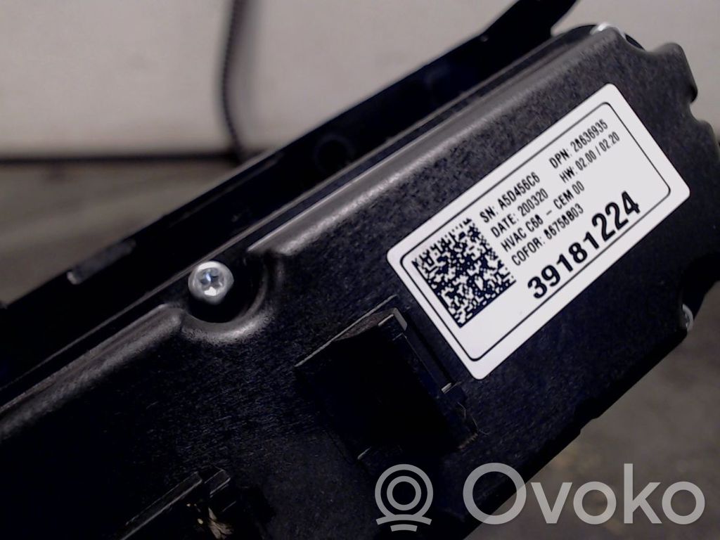Opel Corsa F Unitate control climatizare 