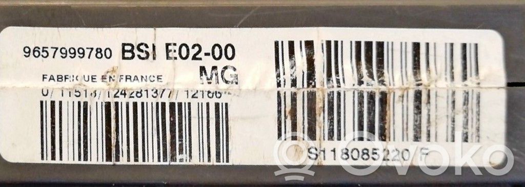 BSM Control unit   9657999780