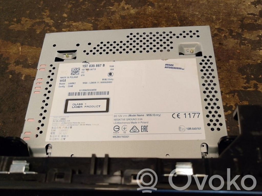 Skoda Citigo Unitate/modul control navigație GPS 