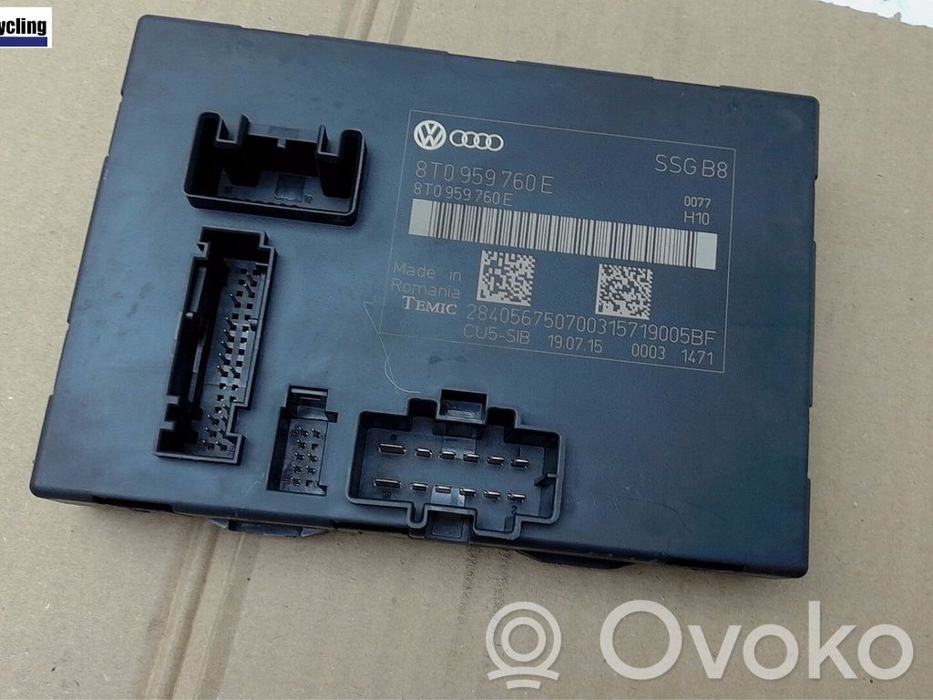 Seat control module   8T0959760E,9597608T0C