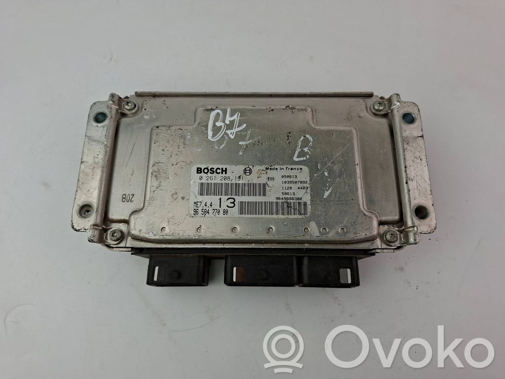 Peugeot 1007 Engine control unit/module 