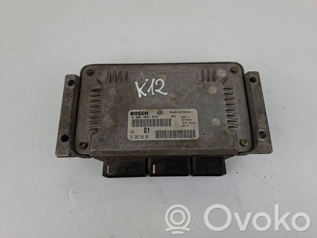 Engine control unit/module   9630059880,0281001839