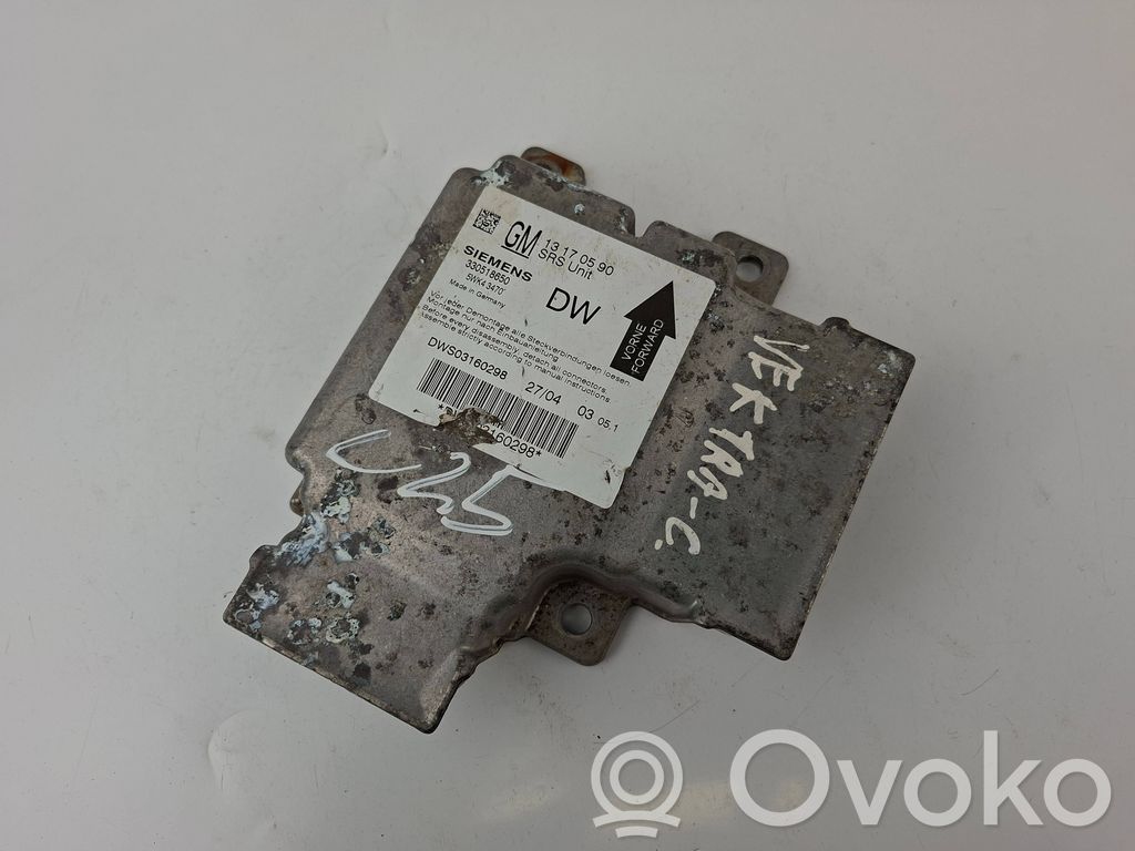 Opel Vectra C Airbag control unit/module 