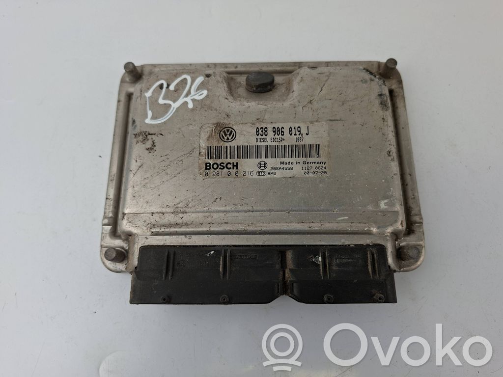 Engine control unit/module   038906019J,0281010216
