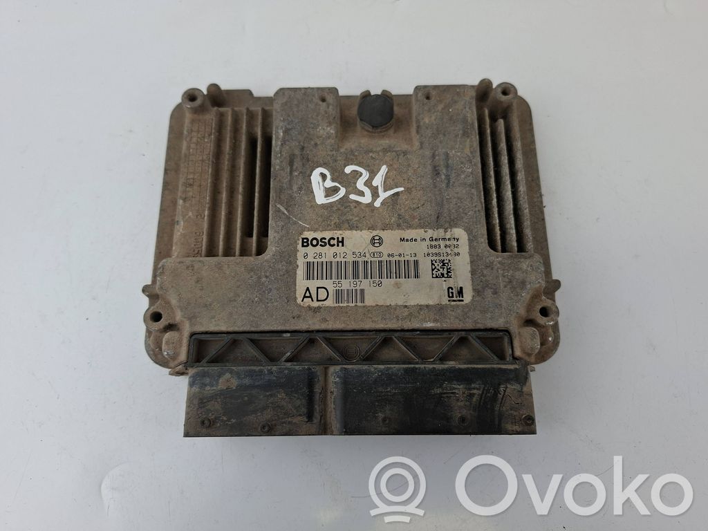 Opel Vectra C Engine control unit/module 