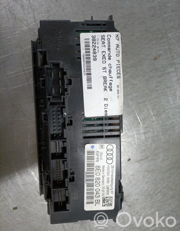 Seat Exeo (3R) Climate control unit 