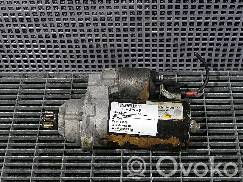 Audi A3 S3 8P Motor de arranque 