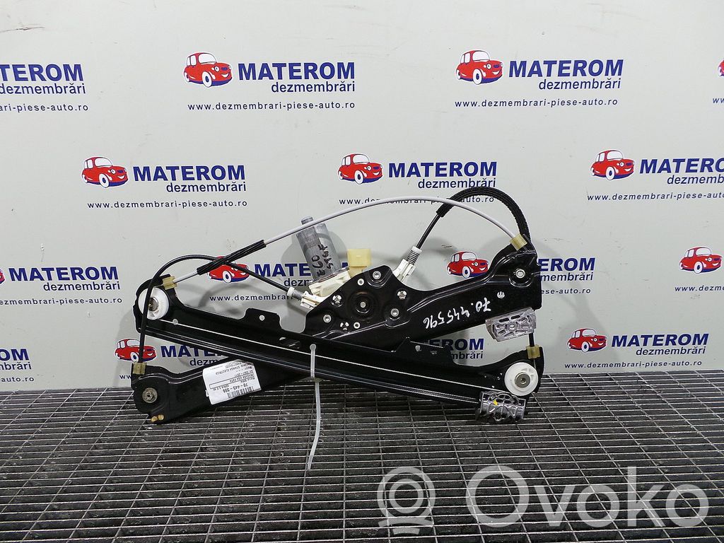 BMW 5 E60 E61 Regulador de ventanilla eléctrico de puerta delantera 