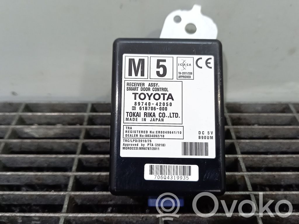 Toyota RAV 4 (XA40) Alte unități/module de control 
