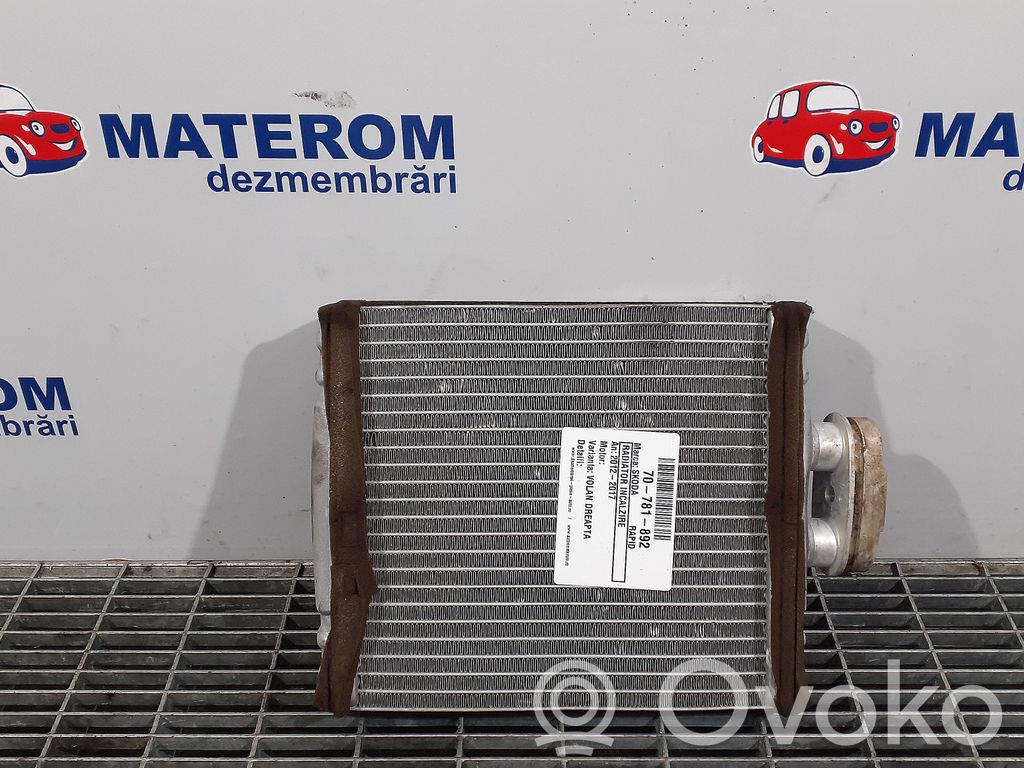 Skoda Rapid (NH) Radiatore riscaldamento abitacolo 